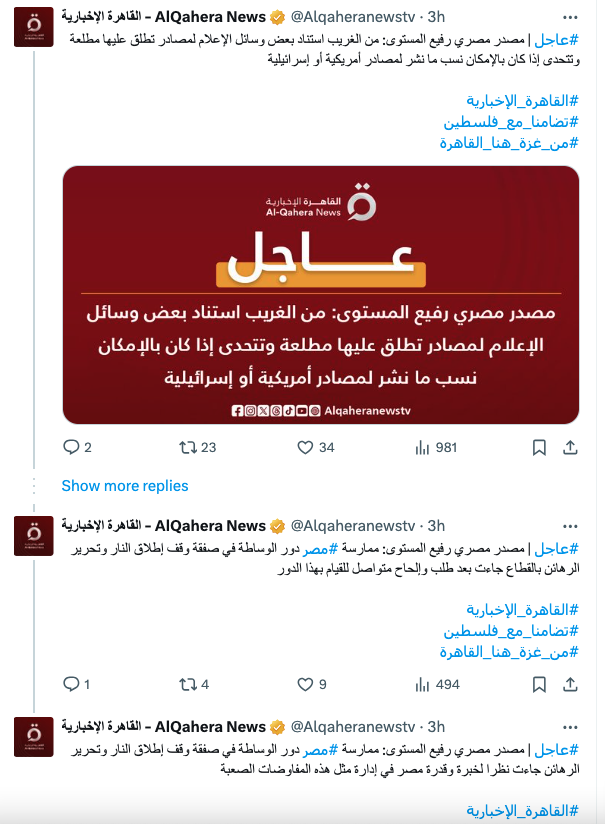 Cairo News statement 