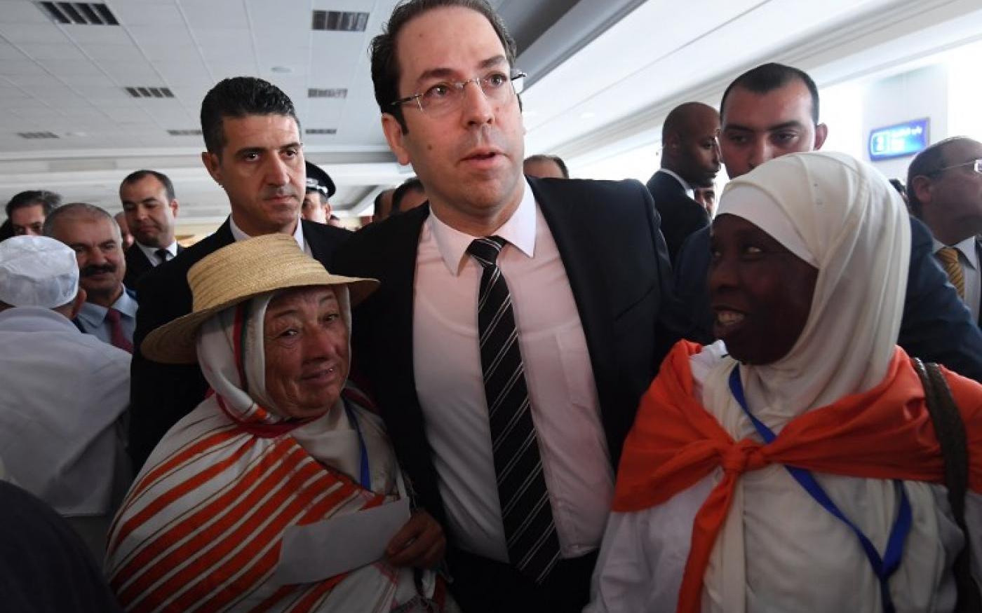 Prime Minister Youssef Chahed now leads breakaway party Tahya Tounes (AFP)