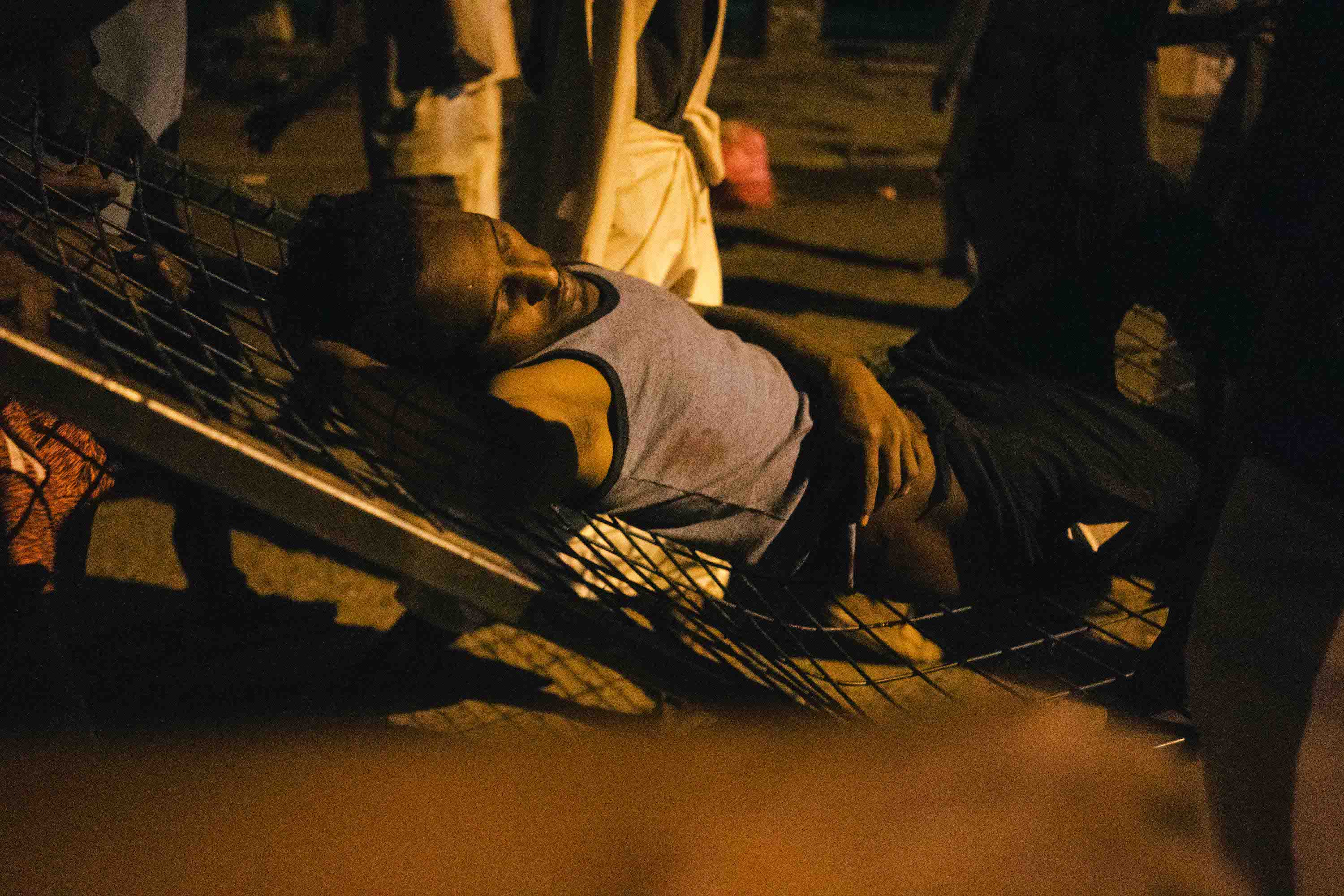 injured protester