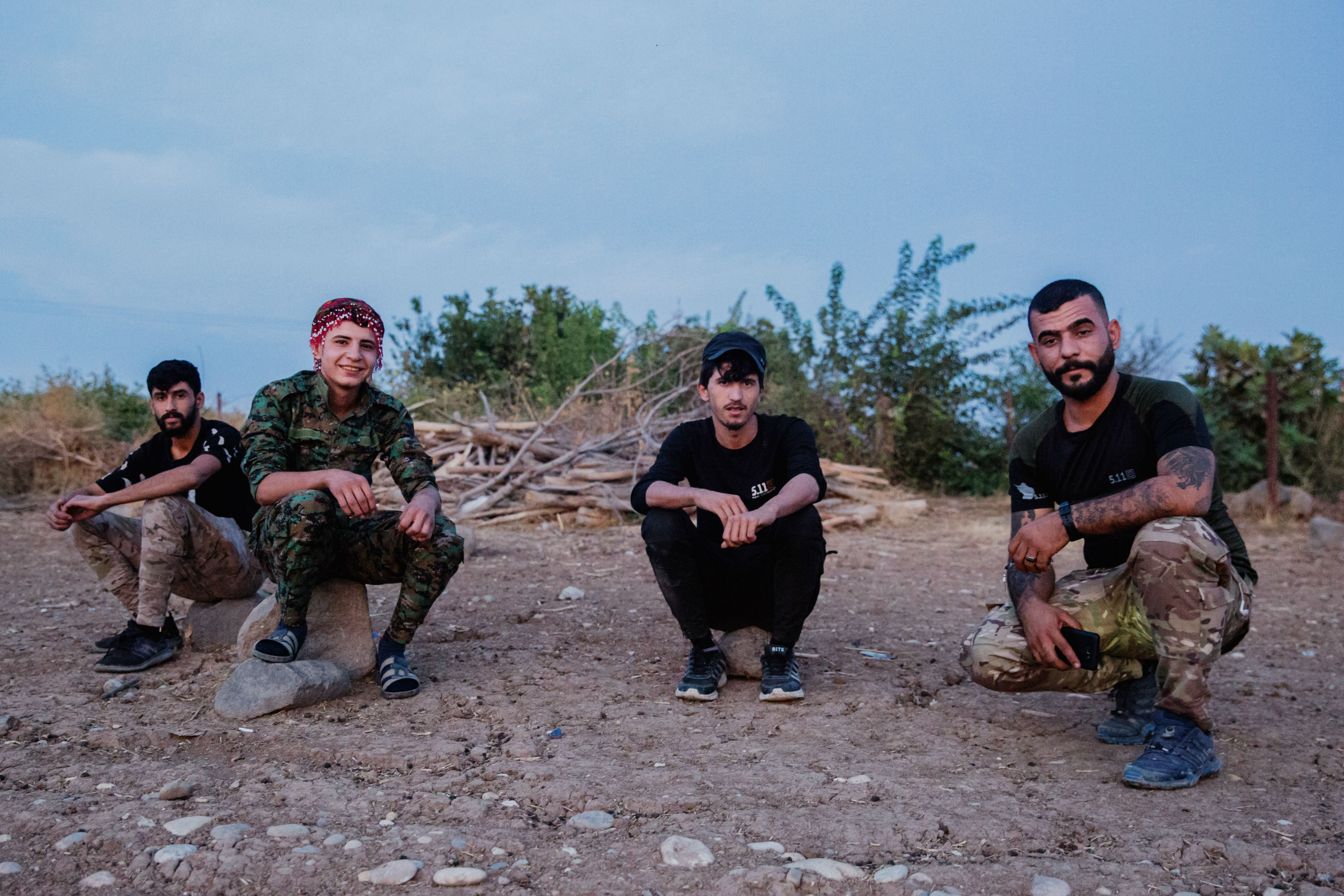 The Kurds in the village say they are ready to fight if faced with a ground invasion (MEE/Laurent Perpigna Iban)