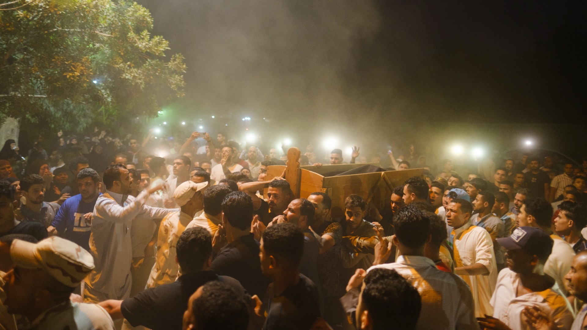 Funeral held for Egyptian soldier Ibrahim Islam Abdelrazzaq in Sanhour village in Faiyum, 29 May 2024 (MEE)