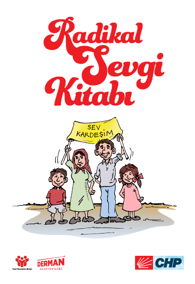 'The Radical Love Book' front page. Banner reads 'Love my brother/sister' (CHP)