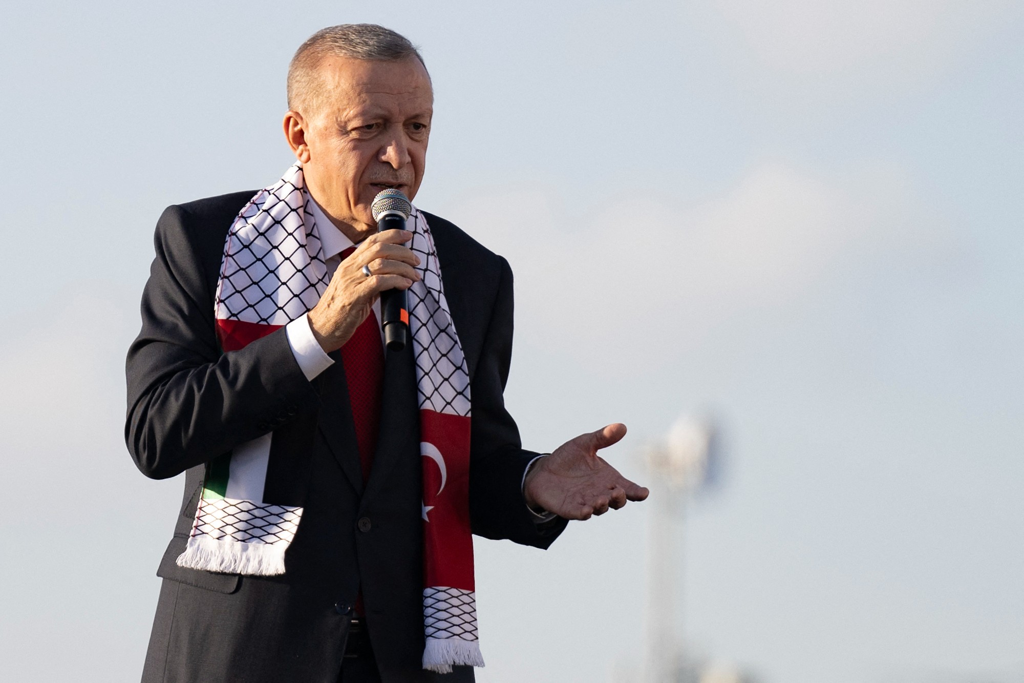 erdogan palestine rally istanbul