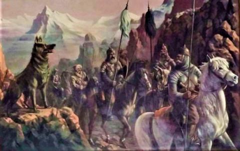 « Ergenekon et le Loup gris » du peintre turc İbrahim Çalli, 1928