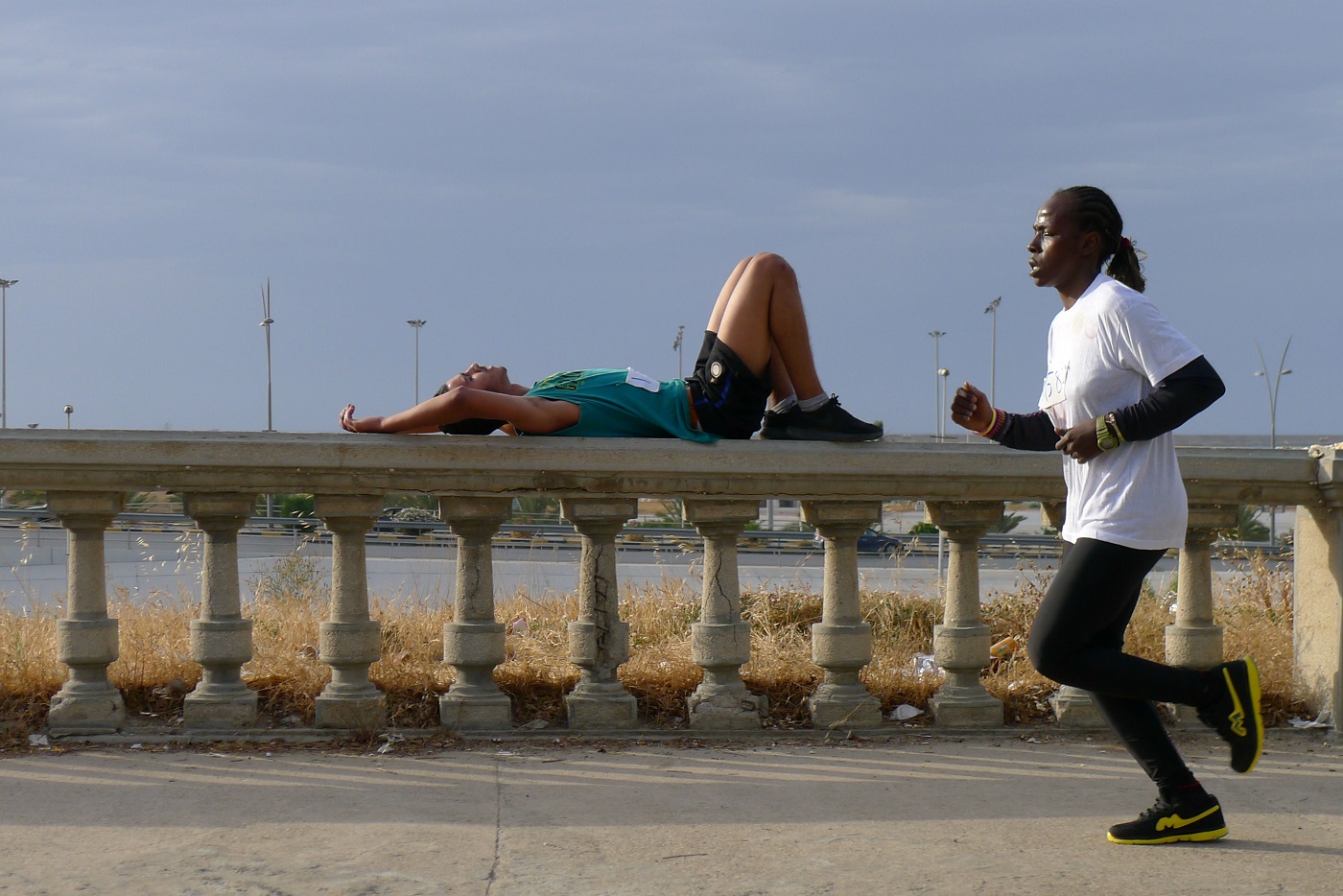 Nahma   female participant Tripoli Marathon