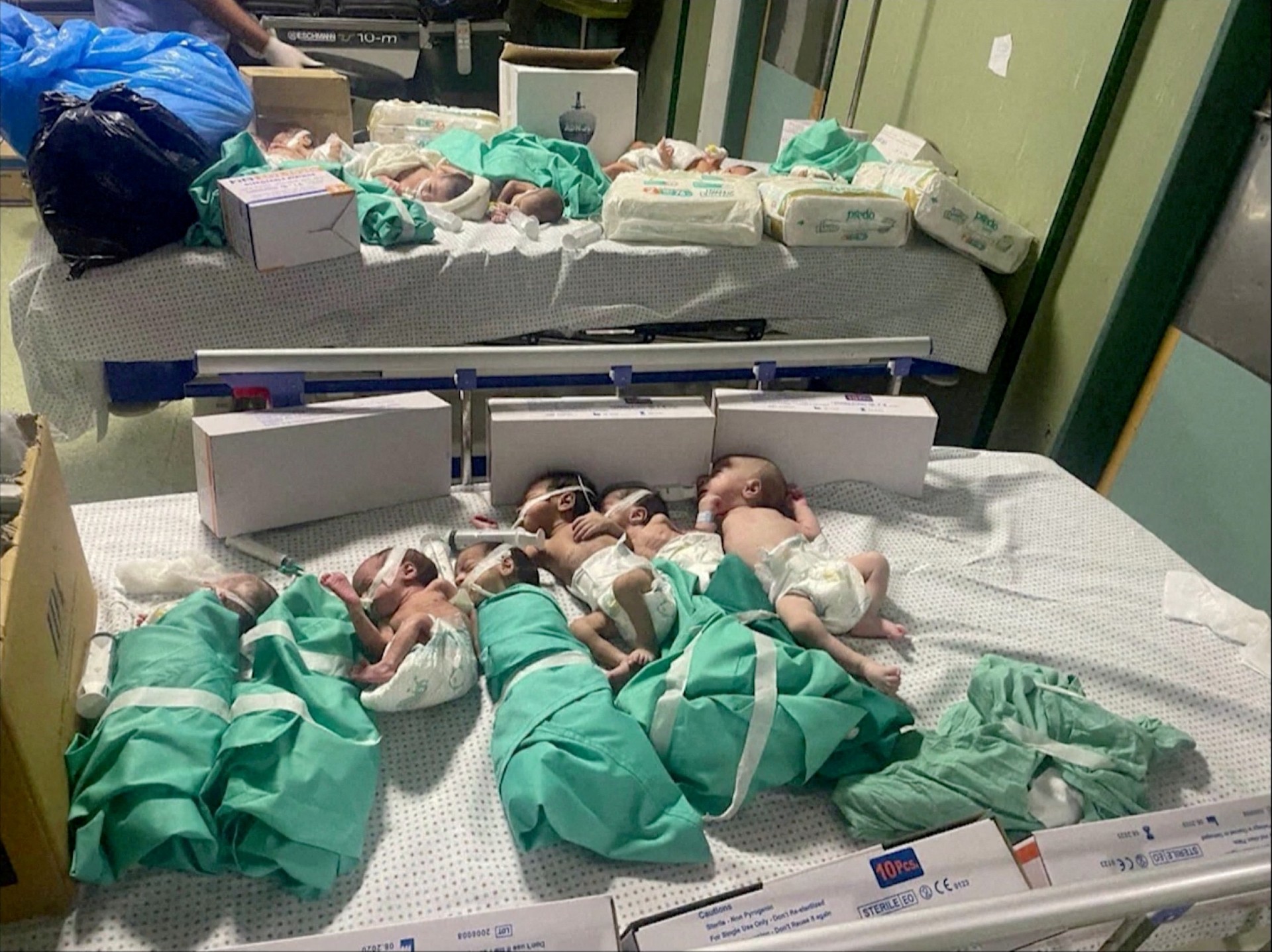 newborns taken off incubator 
