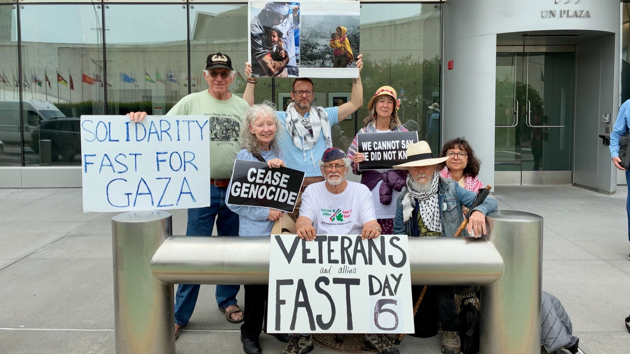 More than 700 people from across the U.S and the world have joined the fast for Gaza (Supplied/Veterans for Peace)