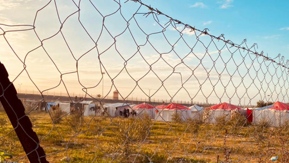 The author’s sister captures a moment during the family’s displacement in Rafah, Gaza, amid the ongoing genocide (Photo submitted by Taqwa Ahmed al-Wawi)