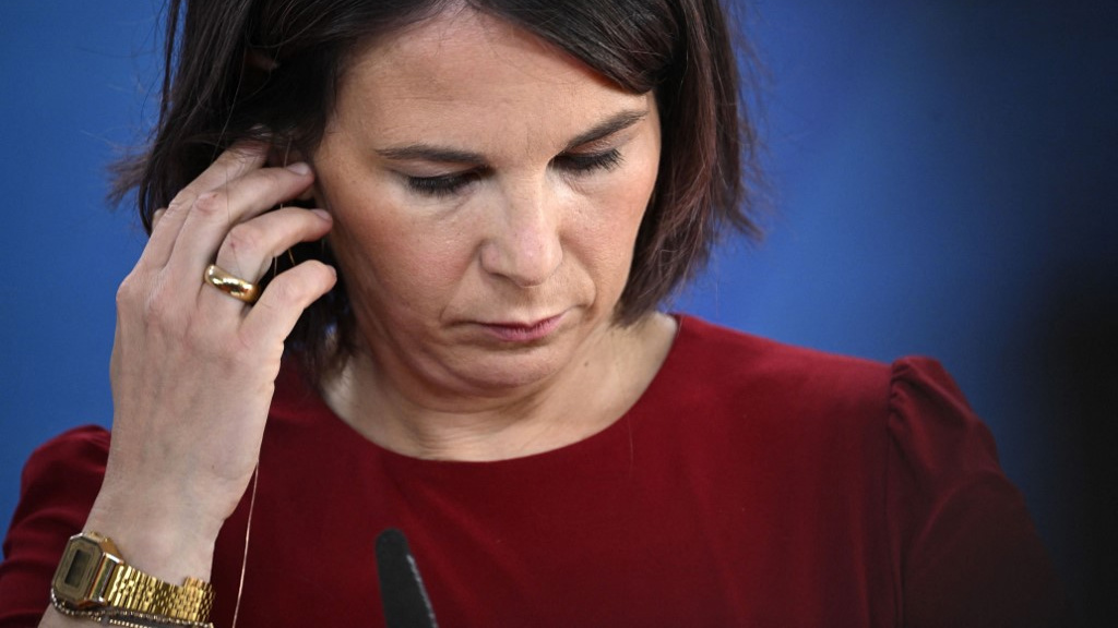 German Foreign Minister Annalena Baerbock speaks in Berlin on 6 July 2023 (AFP)
