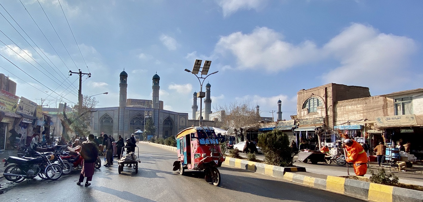 Outside the Great Mosque of Herat, which dates back to at least 1200 CE (MEE/Ali M Latifi)