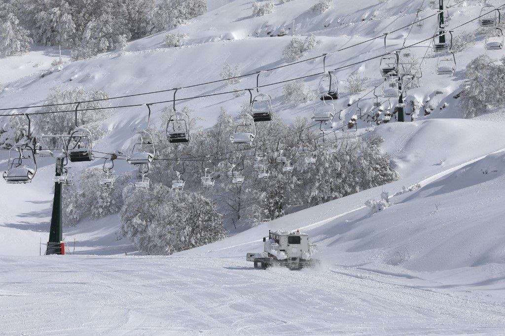 The Mount Hermon ski resort in the Israeli-occupied Golan Heights is closed after Soleimani's assassination (AFP) 