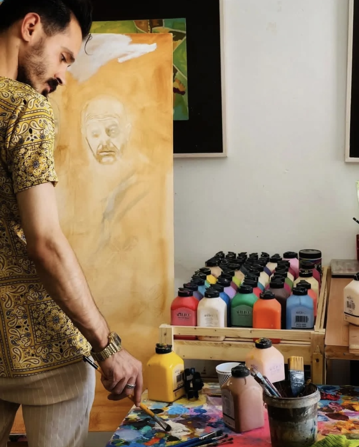 Palestine artist Dorgham Qareqa