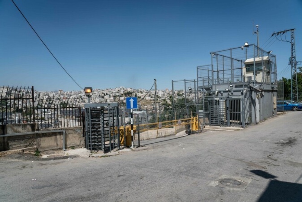 A checkpoint in the Tel Rumeida neighbourhood of Hebron is shown in an undated photo (Supplied)