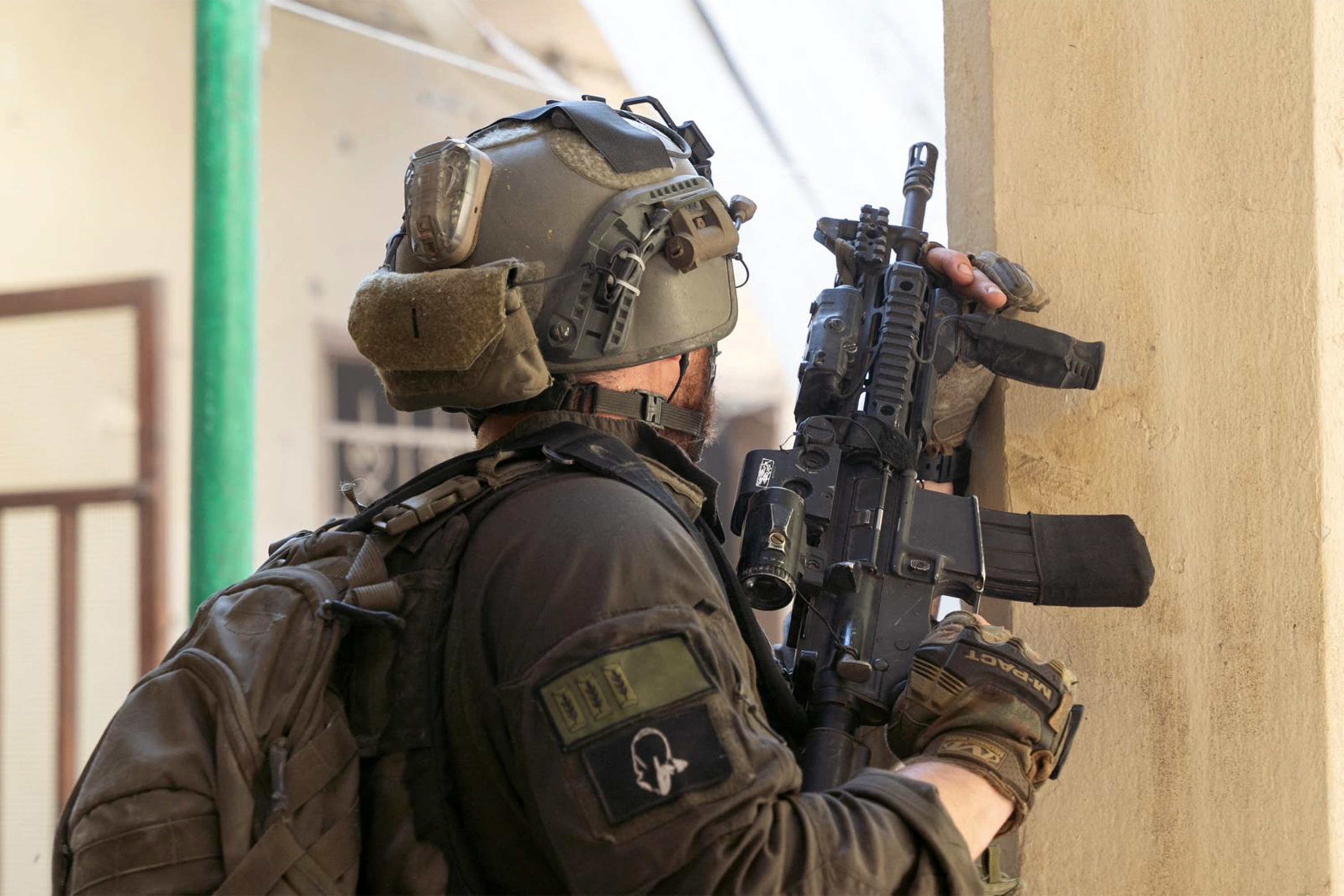 Handout picture released by the Israeli army on July 17, 2024 during military operations in the Gaza Strip.