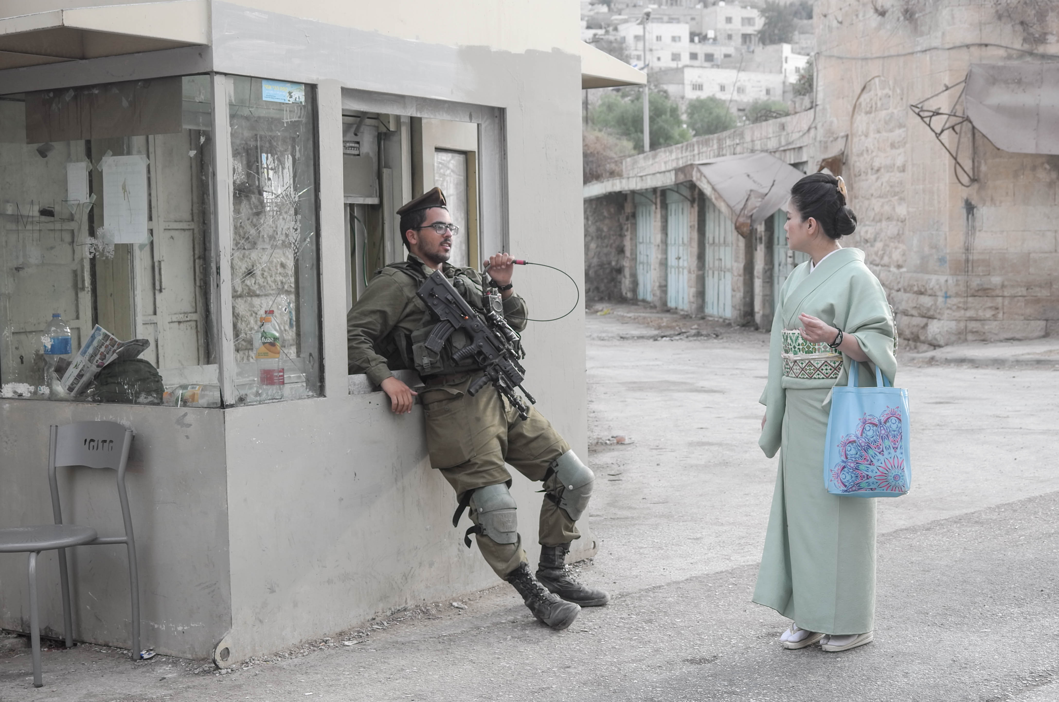 Maki Yamamoto is the founder of Palestinian Embroidery Obi Project and has made more than 17 trips to Hebron and other places in the occupied territories since 2013 (Credit: Kotaro Manabe)