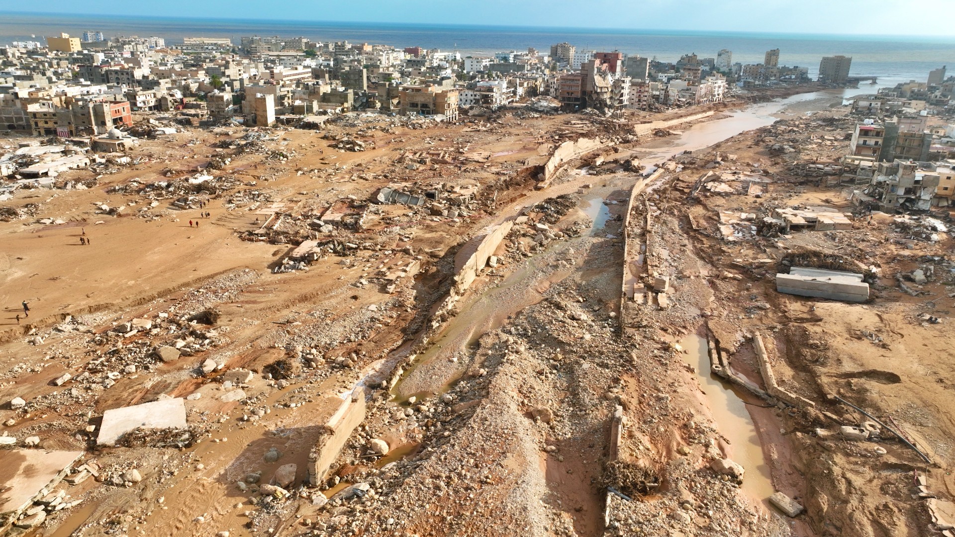 View of Derna on 12 September 2023 (Jamal Alkomaty/AP)