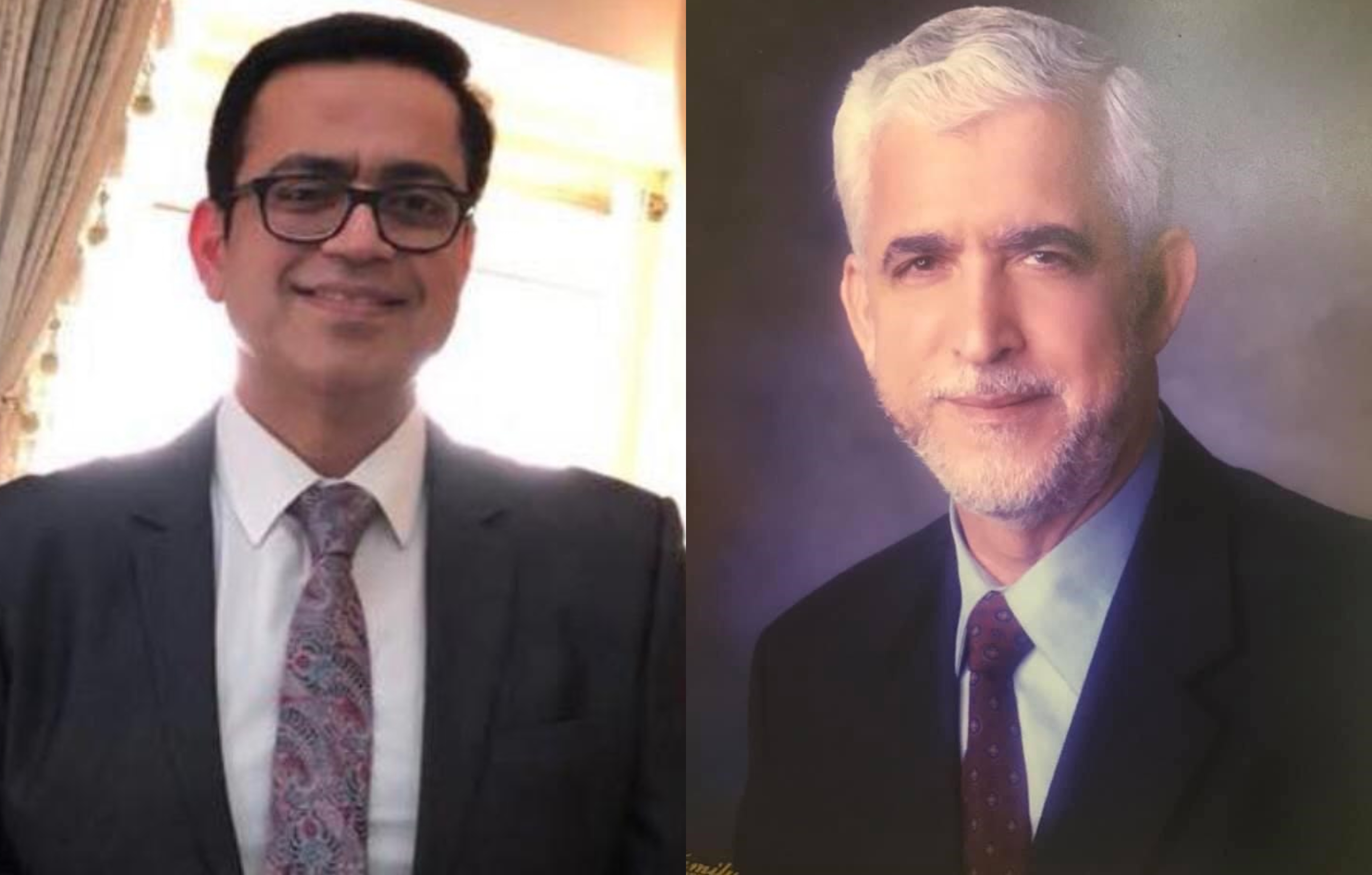 Hamas diplomat Mohammed al-Khudari (R) and his son, Hani, are imprisoned in Saudi Arabia (Twitter/@AmnestyGulf)