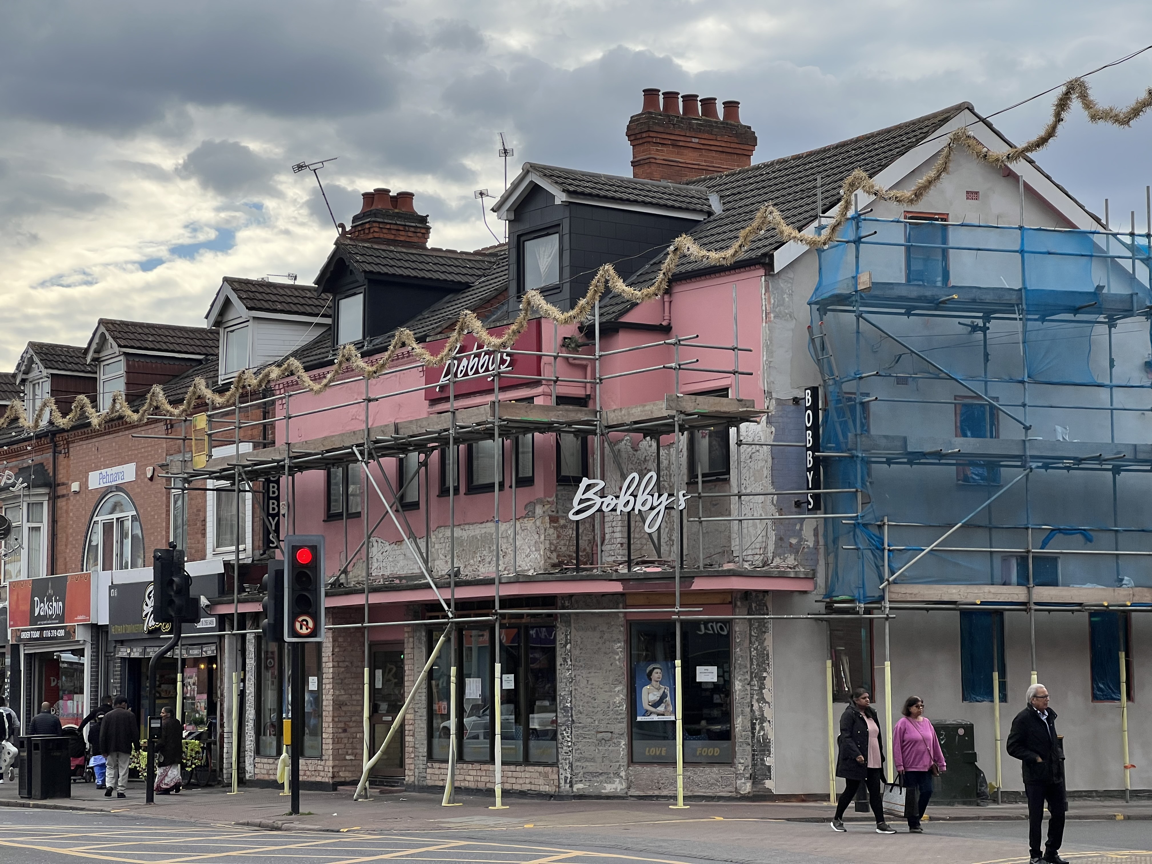Dharmes Lakhani runs Bobby's restaurant, situated at the heart of Leicester's iconic Golden mile (MEE/Areeb Ullah)