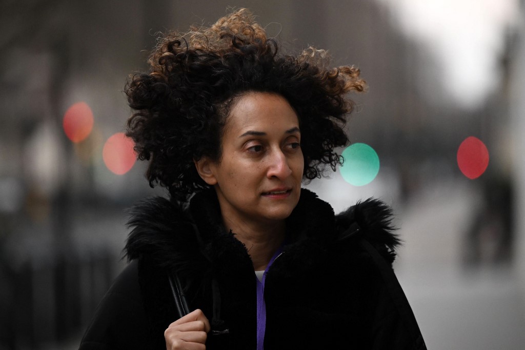 Michaela Community School headteacher Katharine Birbalsingh is pictured in London on 29 January 2023 (Justin Tallis/AFP)