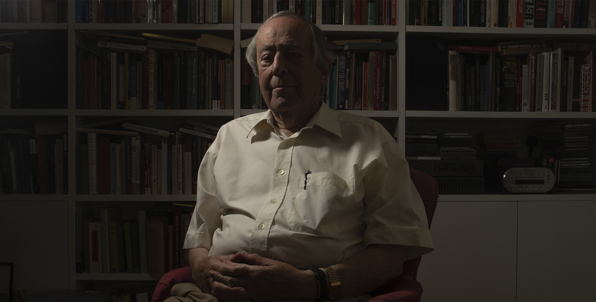 Geoffrey Bindman experienced antisemitism first hand while growing up in northeast England (MEE/Hossam Sarhan)