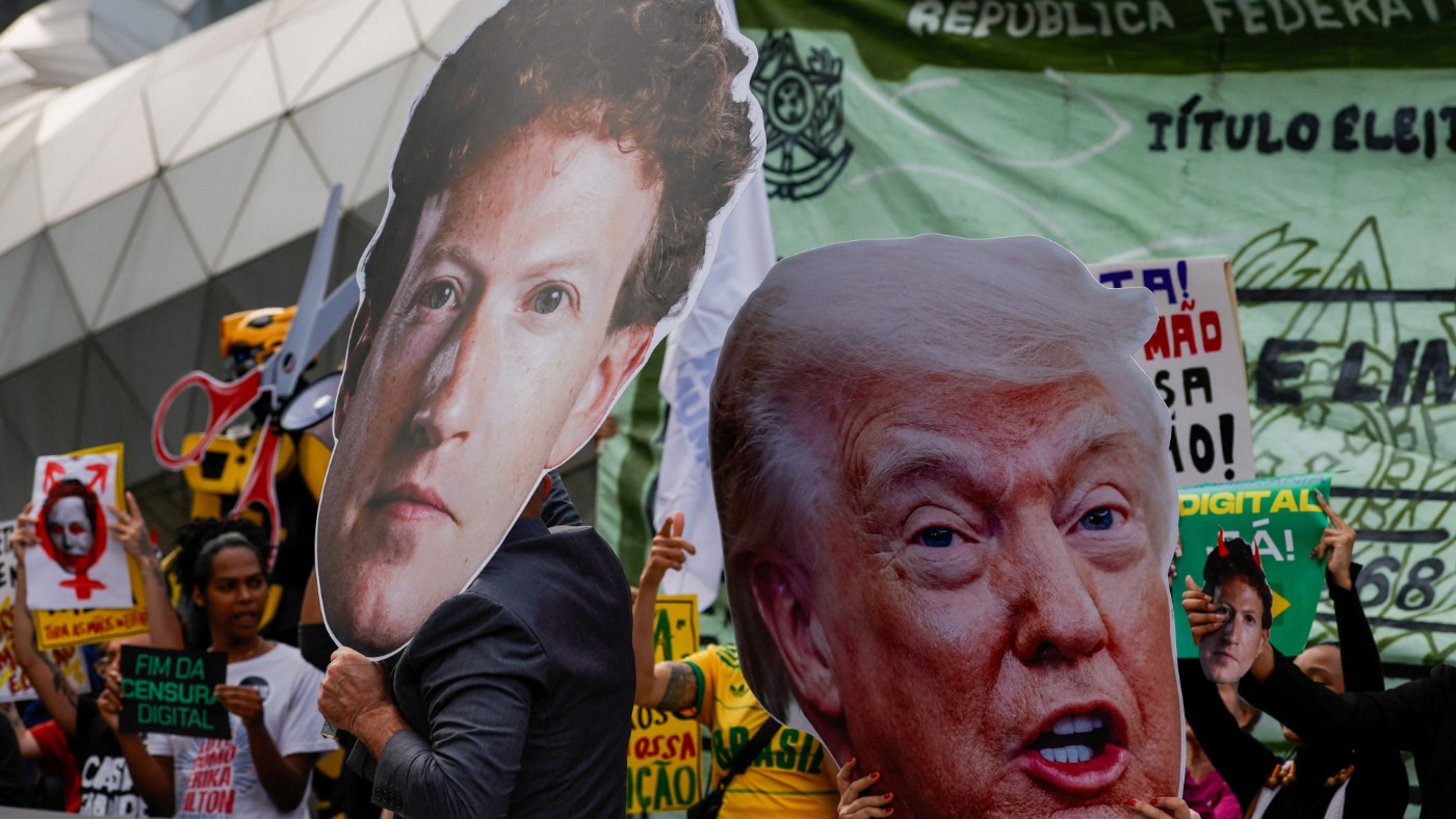 Trump Zuckerberg Brazil Meta 