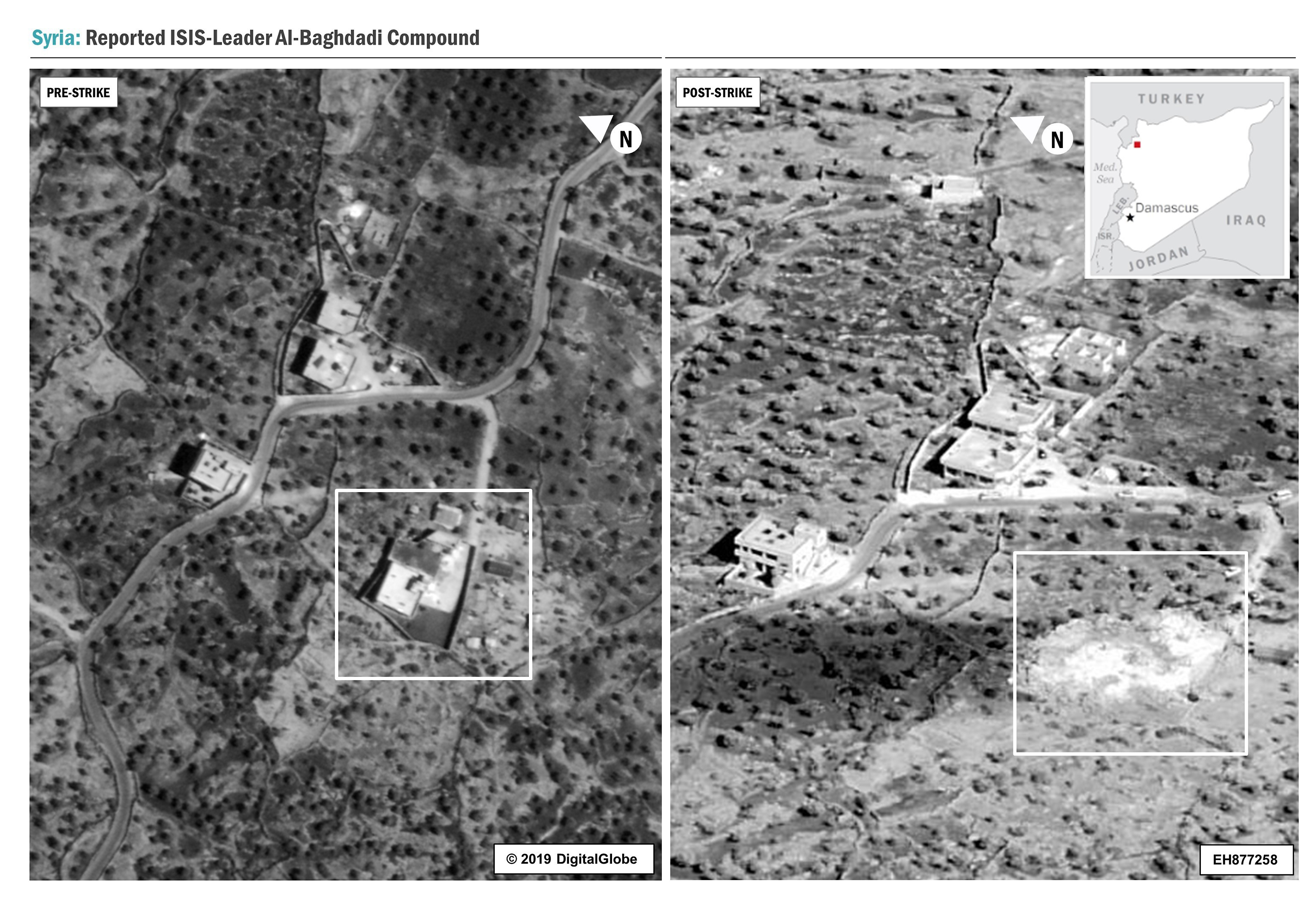 Footage from Baghdadi's raid was released by the Trump administration (AFP)
