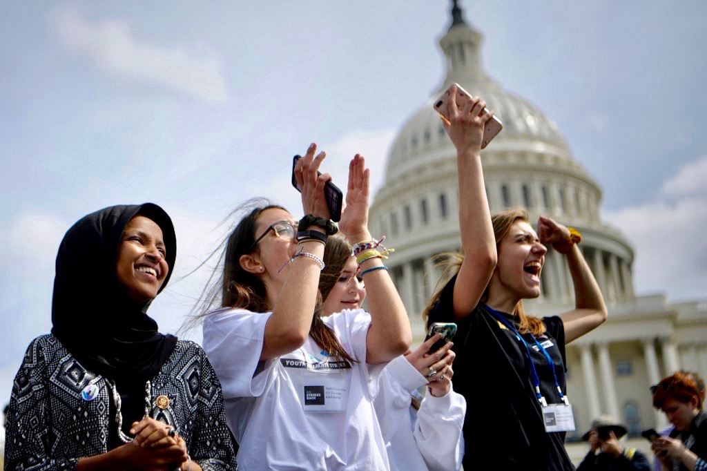 Ilhan Omar has been heavily critical of US military aid to Israel (AFP) 