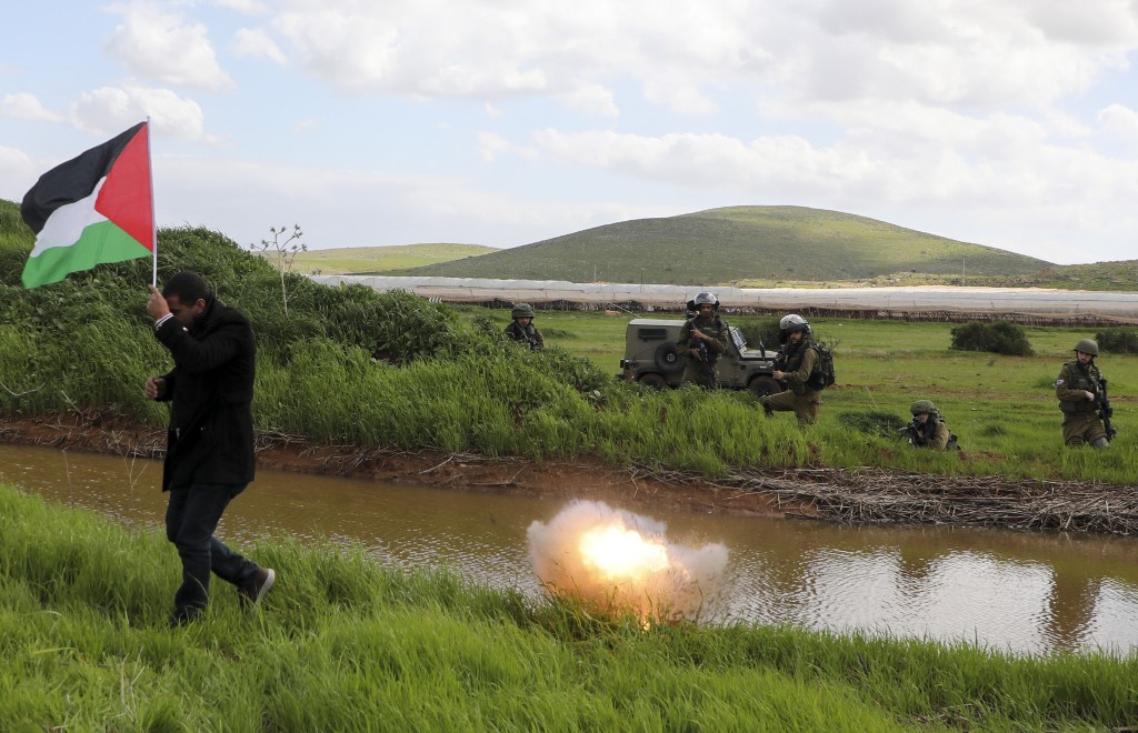 Palestinian demonstrator