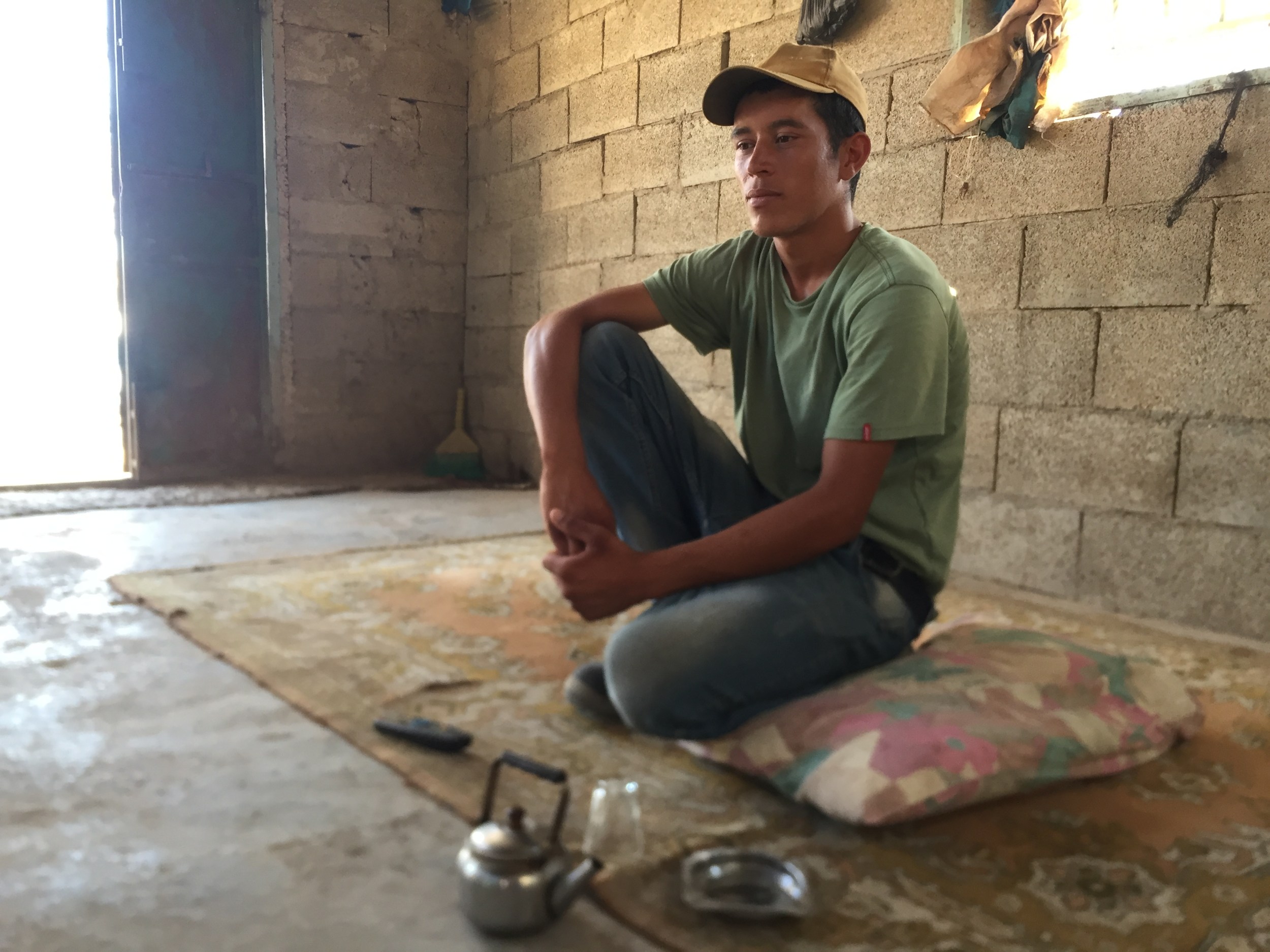 'Our daughter died because of the Israeli army’s constant pursuit of us, and now, I may lose my wife as well,' Odeh Kaabnah said (MEE/Shatha Hammad)
