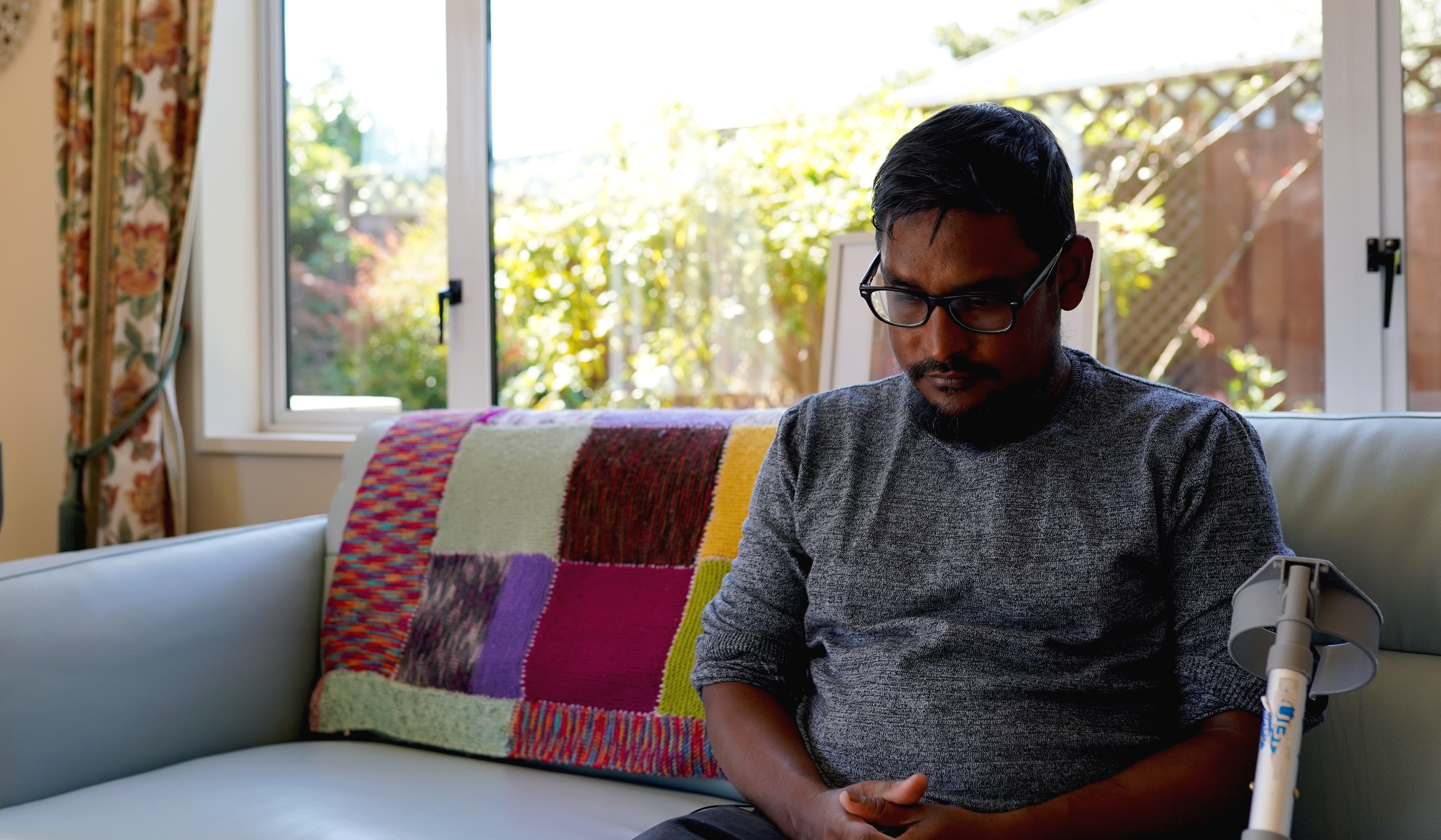 Sheikh Hasan Rubel was shot three times during the Christchurch mosque attacks in 2019 (MEE/Mohamed Hasan)