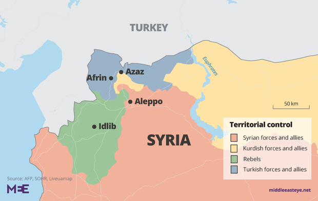 Northern Syria map