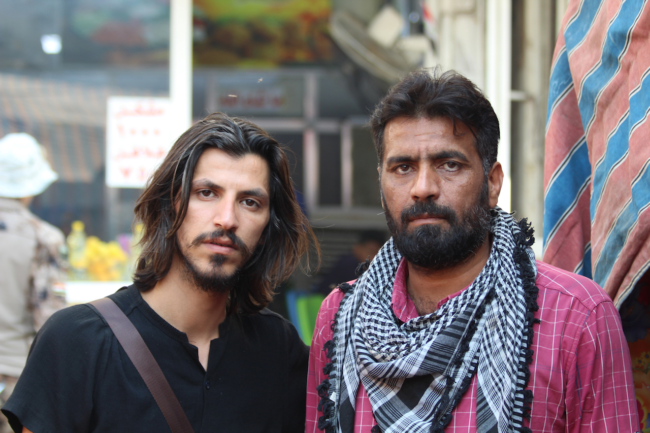 Safaa al-Sarray's friend Ali Khairoun (L) and brother Aqeel (R) (Alex MacDonald)