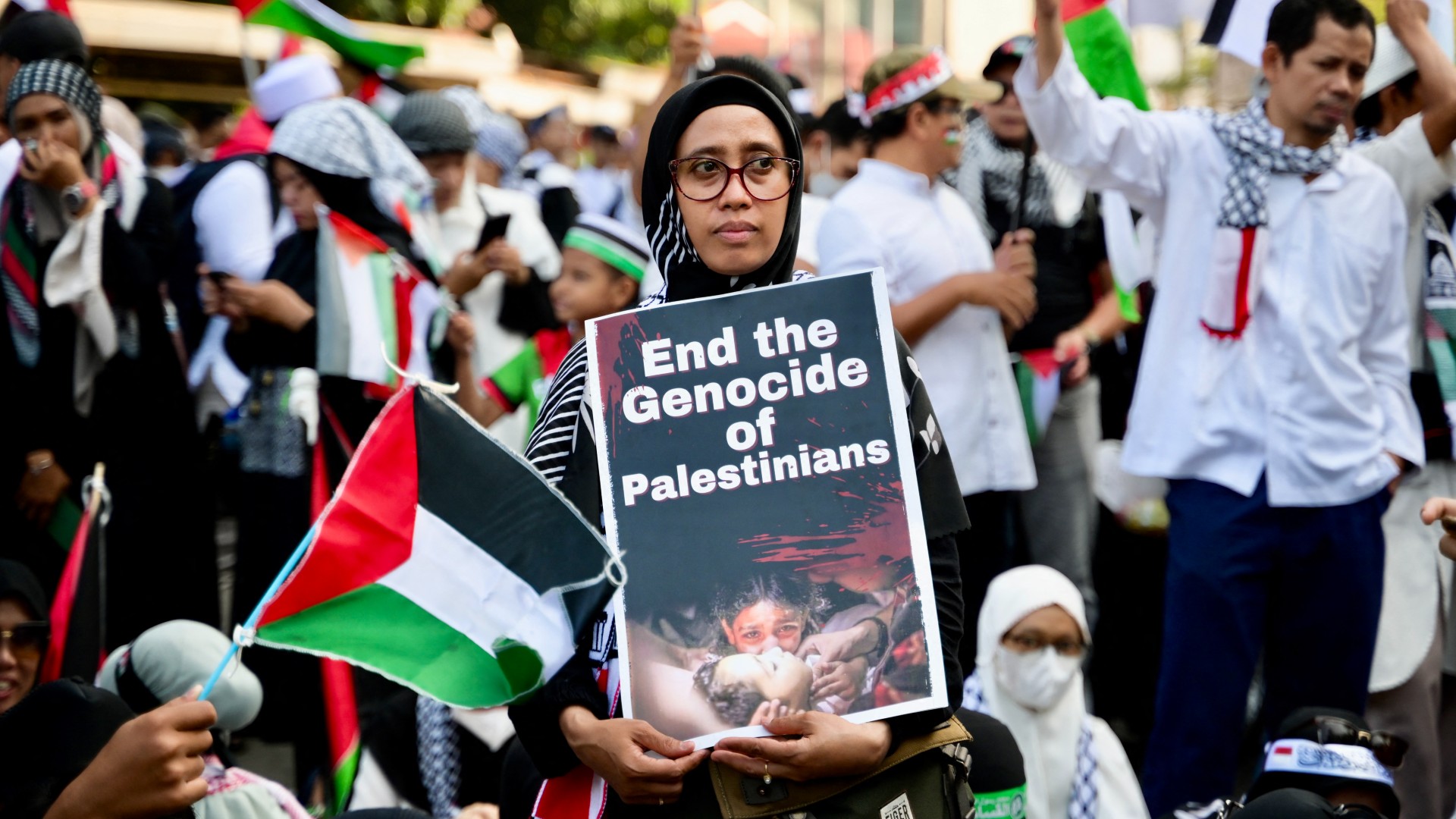 indonesia pro palestine protest 