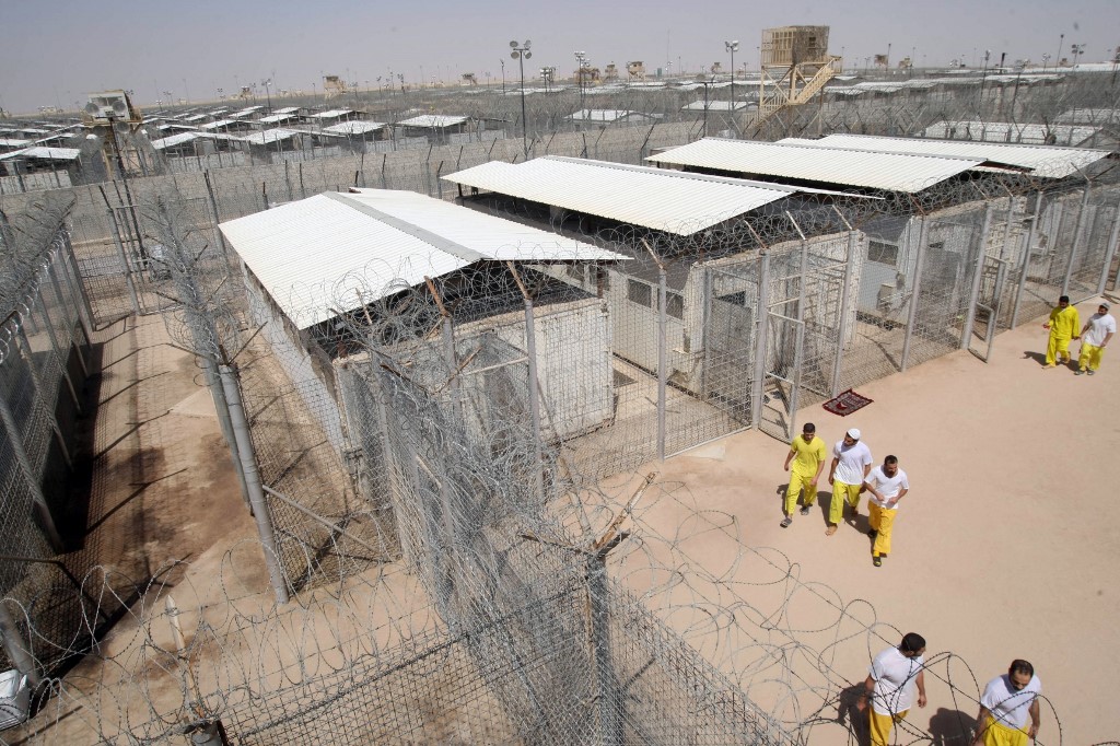 Camp Bucca, on the outskirts of Basra, Iraq, is pictured in September 2009 (AFP)