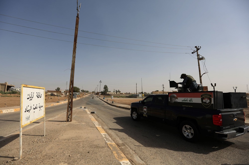 Police patrol in Al-Rashad