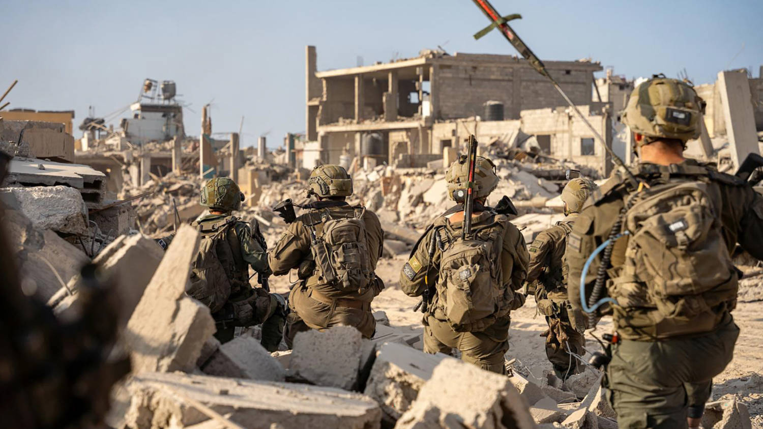 Israeli troops in Rafah, southern Gaza, in October 2024 (Israeli Army handout/AFP)