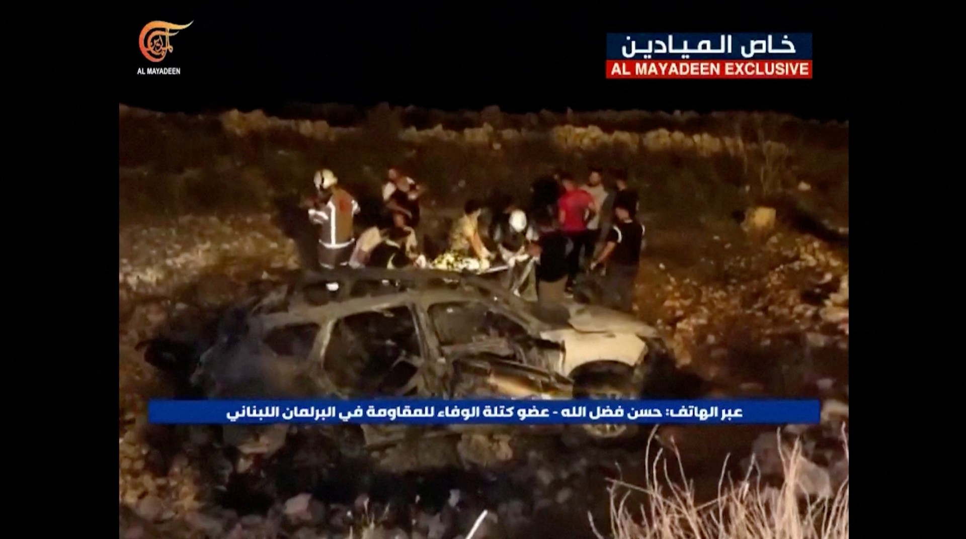 israel air strike south lebanon car
