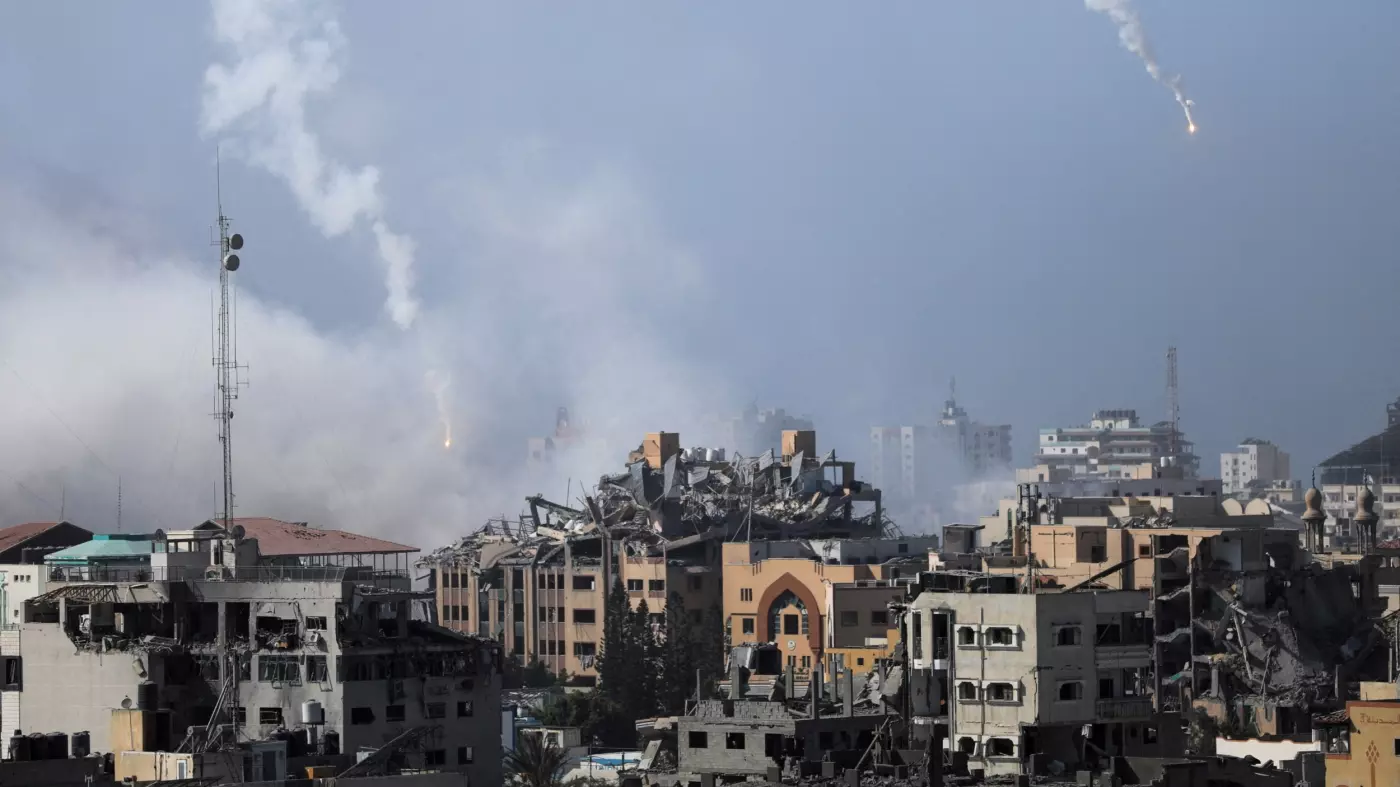 gaza city shelling