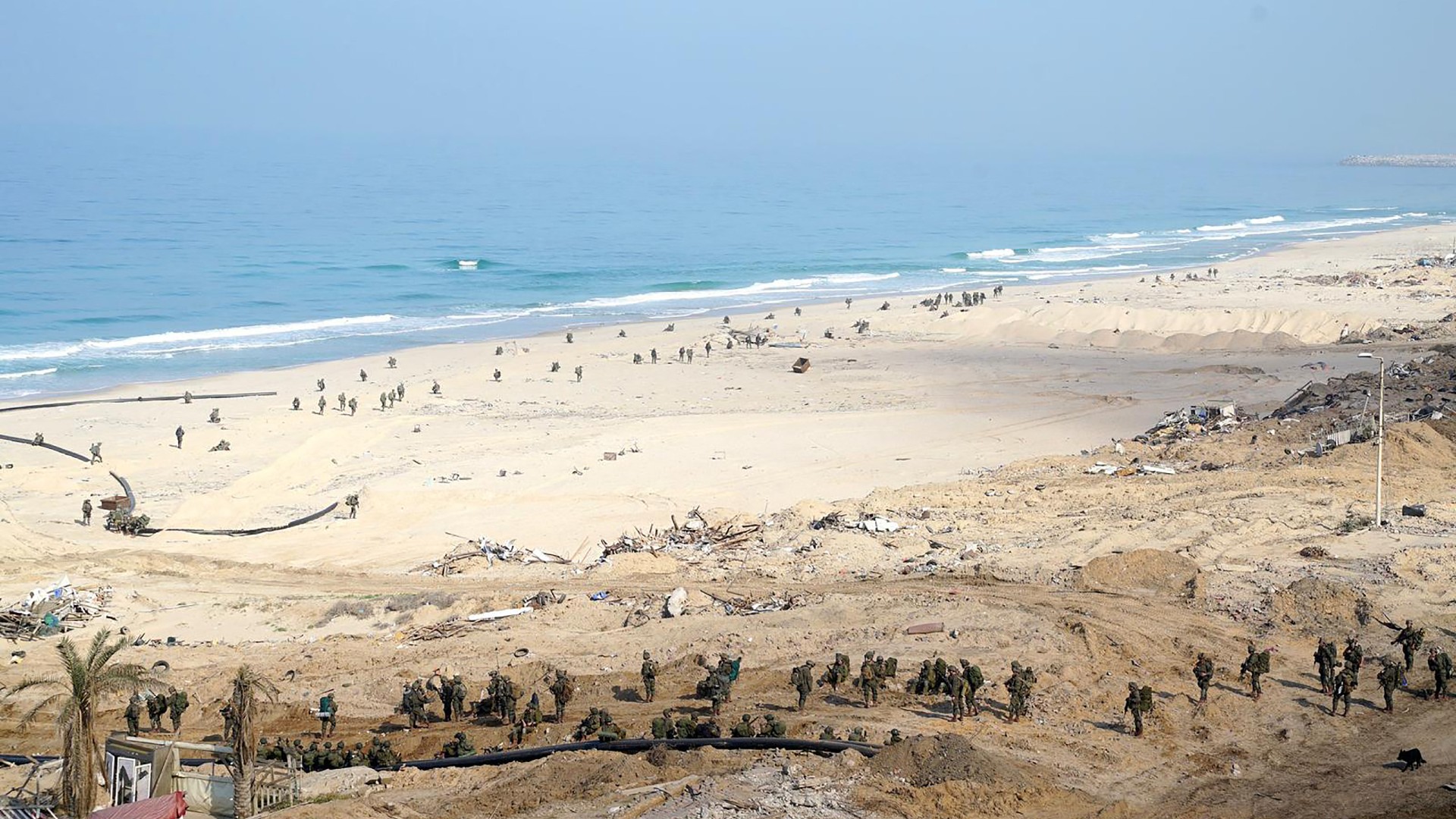 israeli army gaza beach