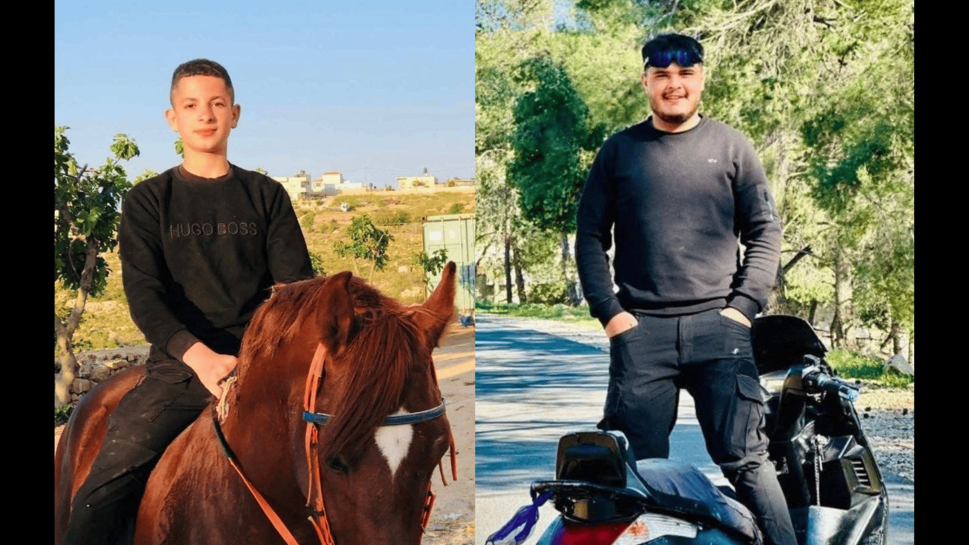 Reda Sami Hassan Awad, 15, and Issa Arafat Ismail Awad, 19, were killed in an Israeli shooting in northwest Hebron, occupied West Bank, 22 June, 2026 (X/Screenshot)