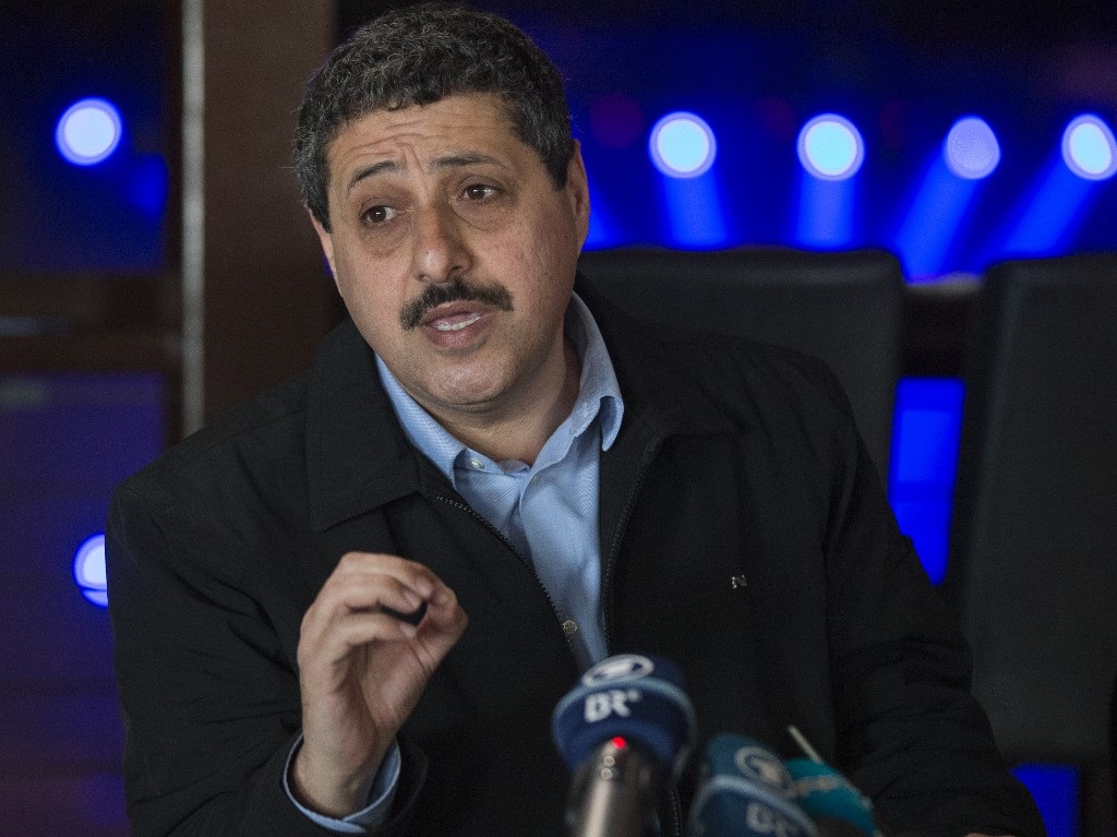 A police officer broke Jafar Farah’s leg after he was arrested during a peaceful protest in Haifa last year (AFP) 