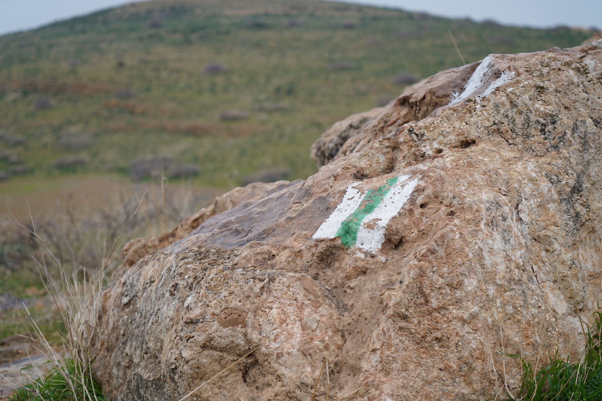 Landmarker for Israeli national park in Jordan Valley