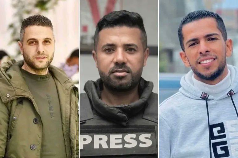 Journalists Mohammad Salah Qishta, Abdul Raouf Samir Shaat and Anas Ghanem were killed by Israeli on 21 January, 2026 (X)
