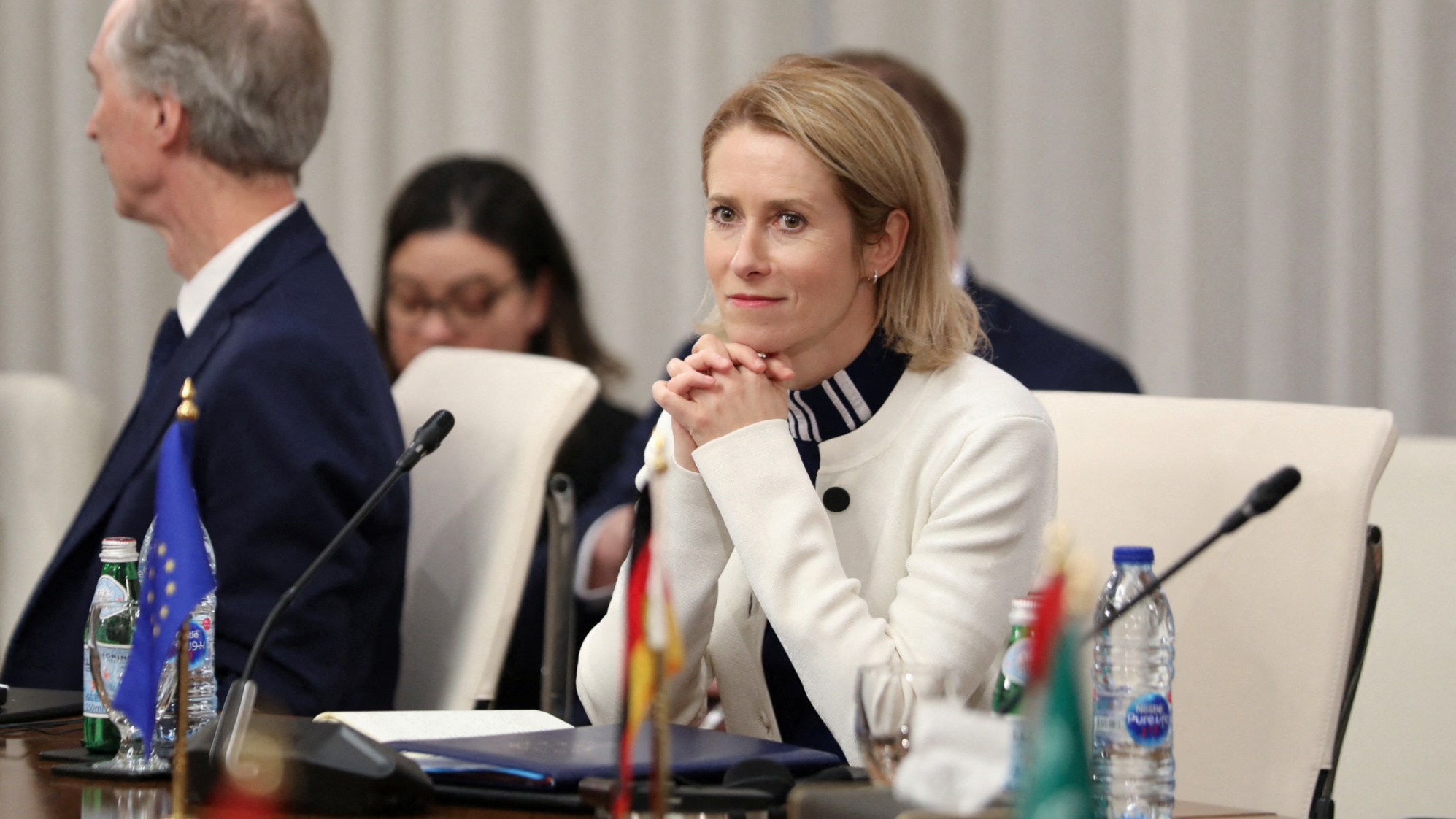 High Representative of the European Union for Foreign Affairs and Security Policy Kaja Kallas attends a meeting on Syria in Aqaba, Jordan on 14 December 2024 (Alaa al-Sukhni/Reuters)