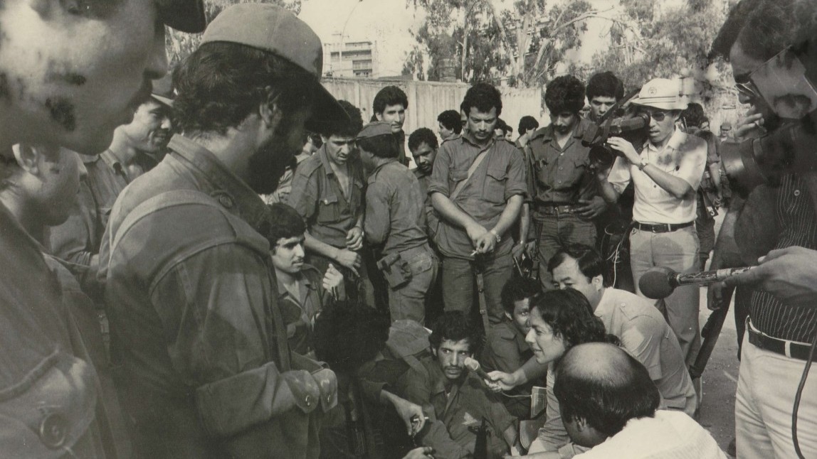 Mourad reporting in Beirut in 1982 (Supplied)