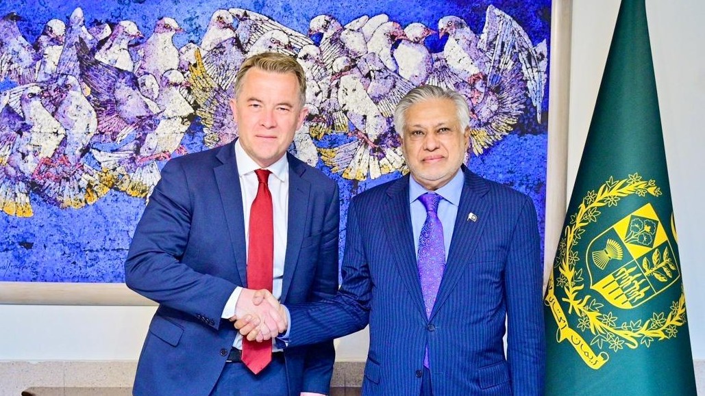 Kravik meeting with Pakistan's Dar on 1 June, 2026 (Pakistan foreign ministry)