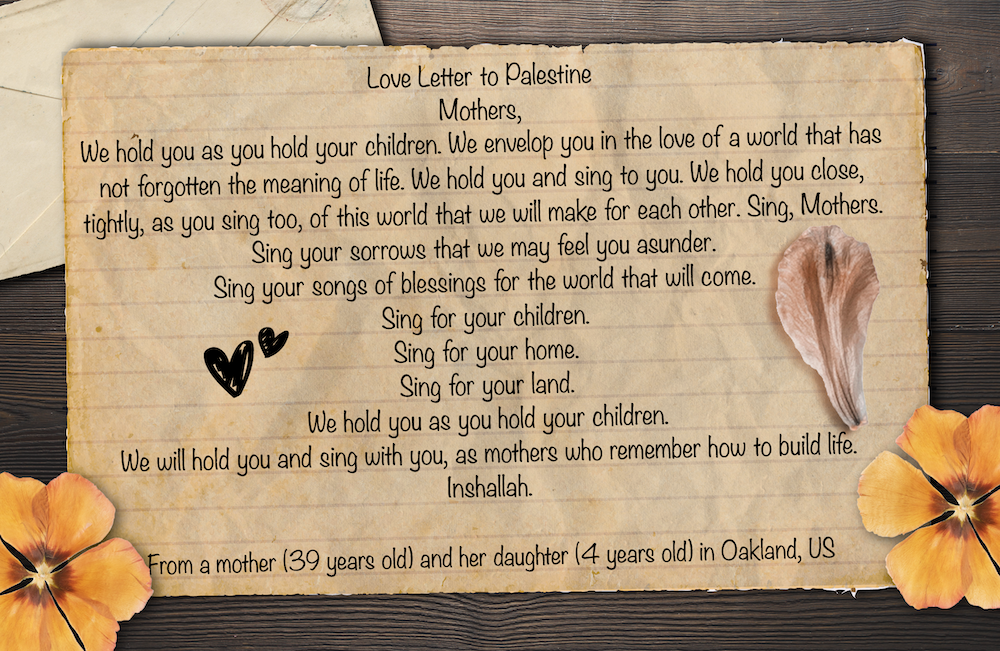 Love letters to Palestine