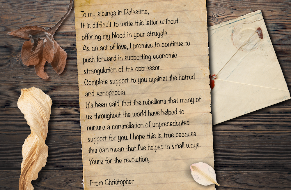 Love letters to Palestine