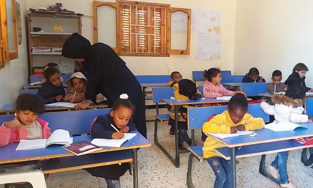 Kindergarten created by the volunteer centre Noor al-Ilm in Ubari, south-west Libya (courtesy of Khadidja Andidi)