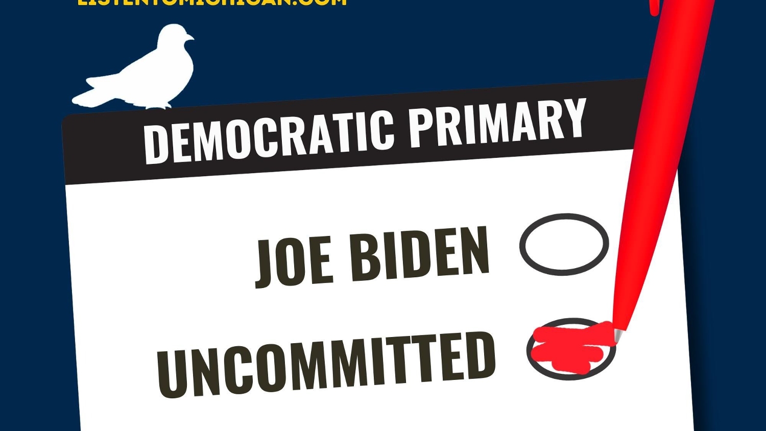 An image calling on Michigan voters to vote 